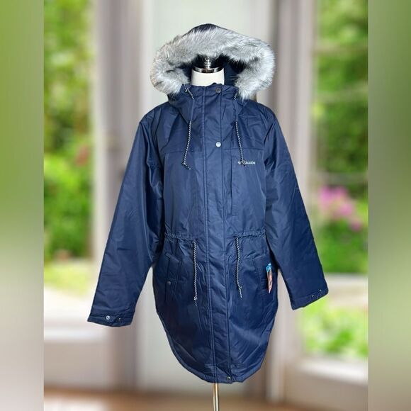 COLUMBIA Winter Snow Insulated Suttle Mountain Mid Jacket Coat Parka Size XXL - Picture 2 of 15